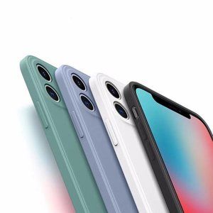 Suitable for Apple 14 Liquid Phone Case iPhone 11 Straight Edge 7/XR/X Silicone